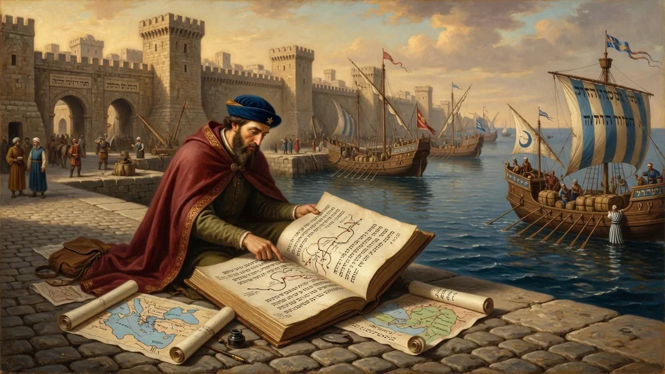 Benjamin of Tudela on his journey between the communities of the diaspora