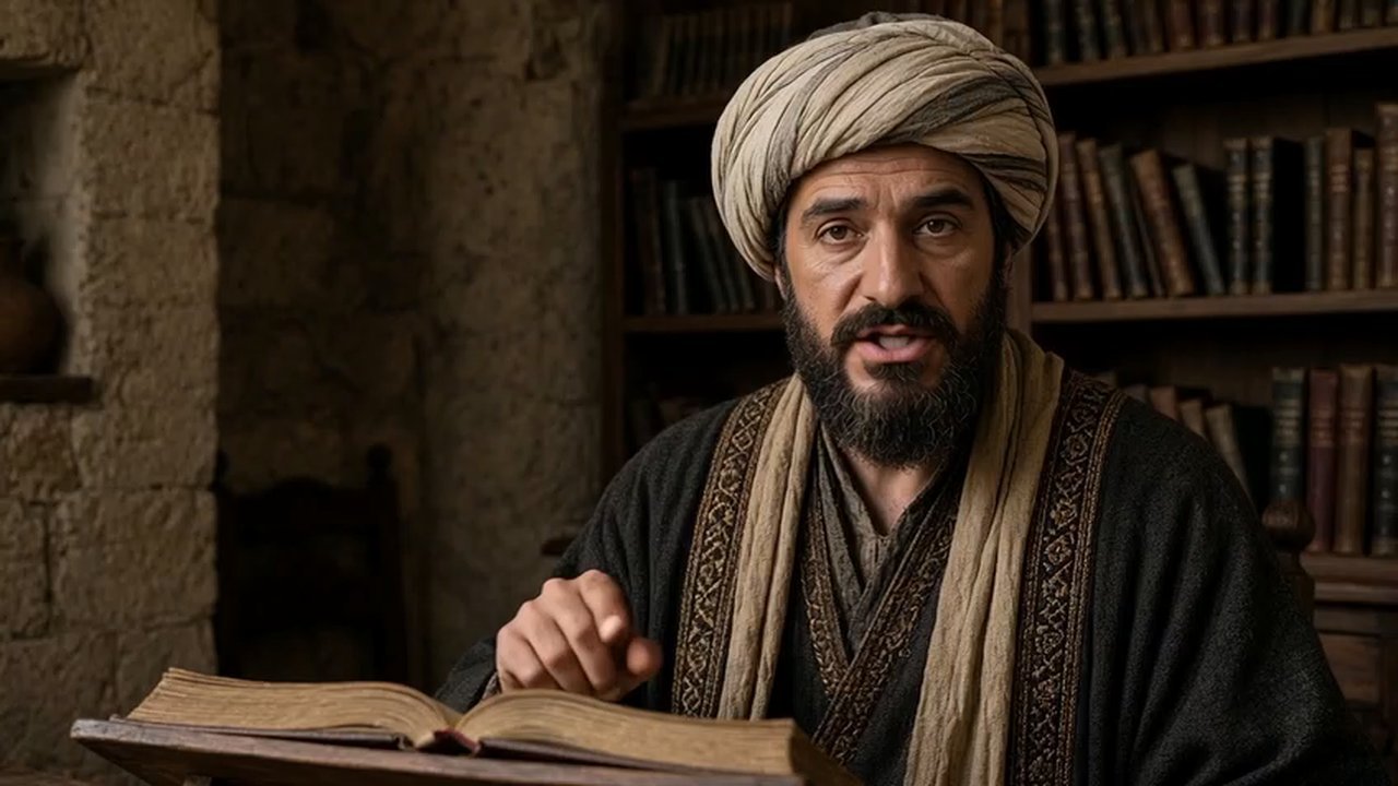 Aaron ben Joseph, Masoretic scribe (film still)